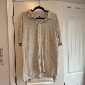 The Normal Brand Speckled Cream shirt